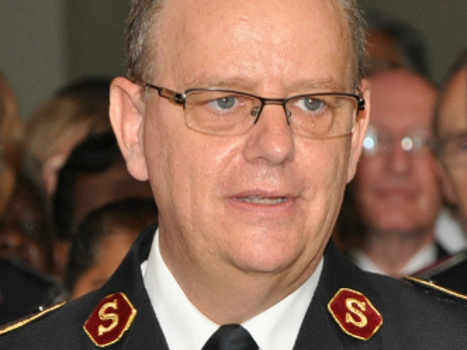 Der Leiter des Internationalen Hauptquartiers der Heilsarmee, General André Cox. Foto: PR