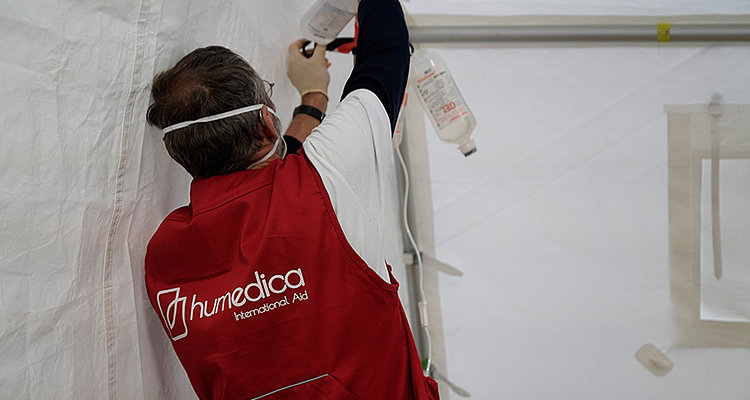 Die Hilfsorganisation „humedica“ plant ein Einsatzteam zu entsenden. Foto: humedica/Hartmut Schotte