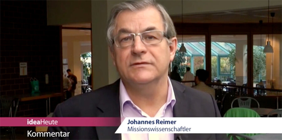 Der Dozent für Missiologie am Theologischen Seminar Ewersbach, Prof. Johannes Reimer. Screenshot: ideaHeute
