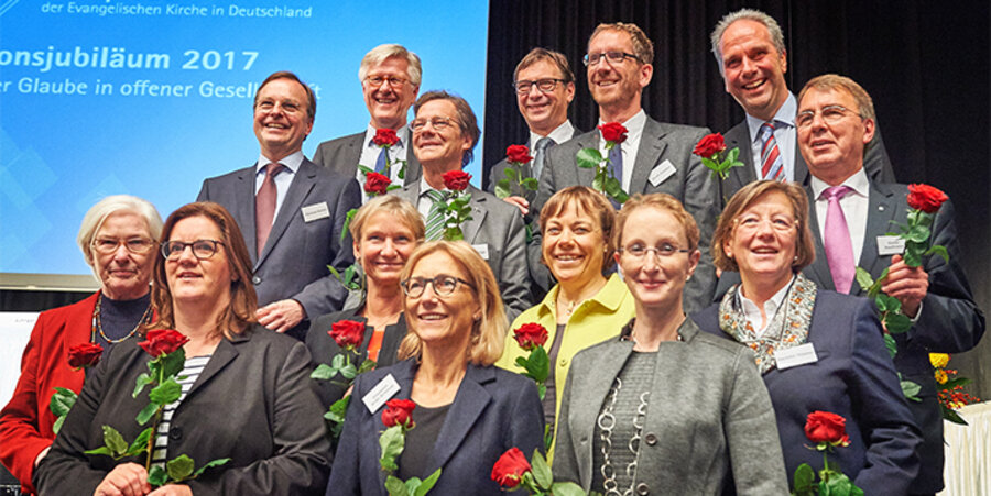 Die Mitglieder des Rates der EKD. Foto: IDEA/ Wolfgang Köbke