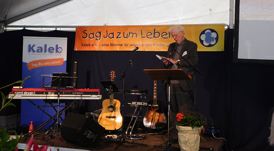 Der frühere Geschäftsführer der Lebensrechtsorganisation KALEB Walter Schrader. Foto: IDEA/Thomas Richter