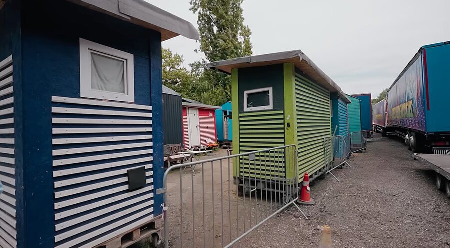 Die sogenannten „Little Homes“ dienen Obdachlosen als Wohnung. 