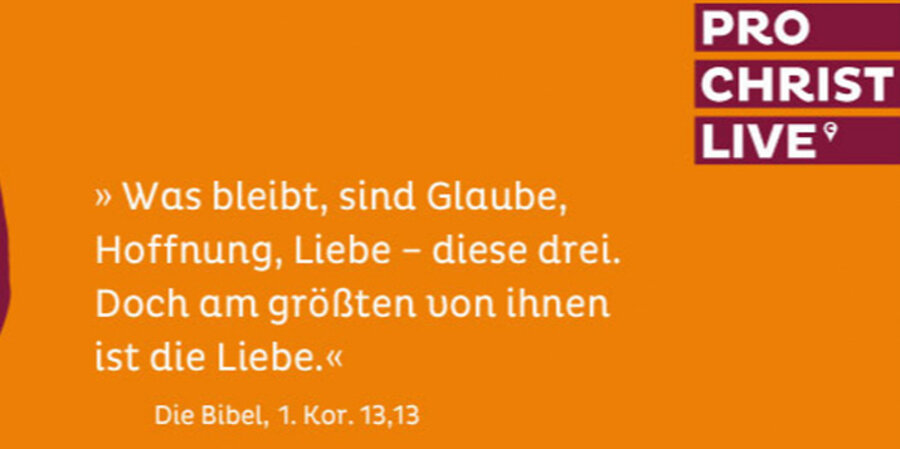 Die neue ProChrist-Veranstaltungsreihe ProChrist Live. Screenshot: prochrist.org