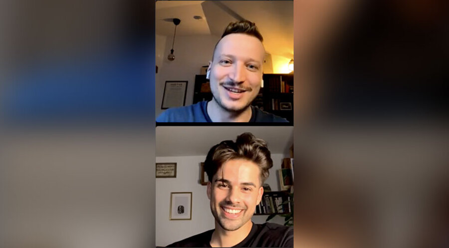 IDEA-Redakteur Thomas Richter und der christliche Influencer und Prediger, Christian Al-Masoud. Screenshot: Instagram/ mein.idea