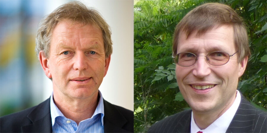 Der mecklenburgische Pfarrer Markus Holmer und der stellvertretende EKD-Ratsvorsitzende Jochen Bohl. Fotos: idea/kairospress, privat