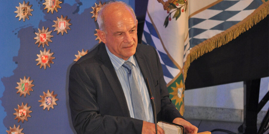 Der Journalist und Bestsellerautor Peter Hahne sprach beim Jahresempfang der Christlichen Polizeivereinigung. Foto: CPV