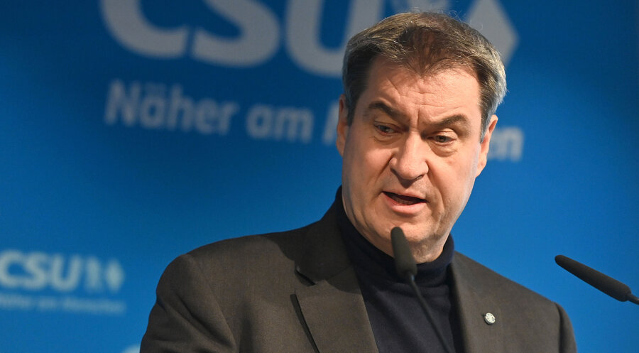 Der bayerische Ministerpräsident Markus Söder (CSU). Foto: picture alliance / SvenSimon | Frank Hoermann/SVEN SIMON