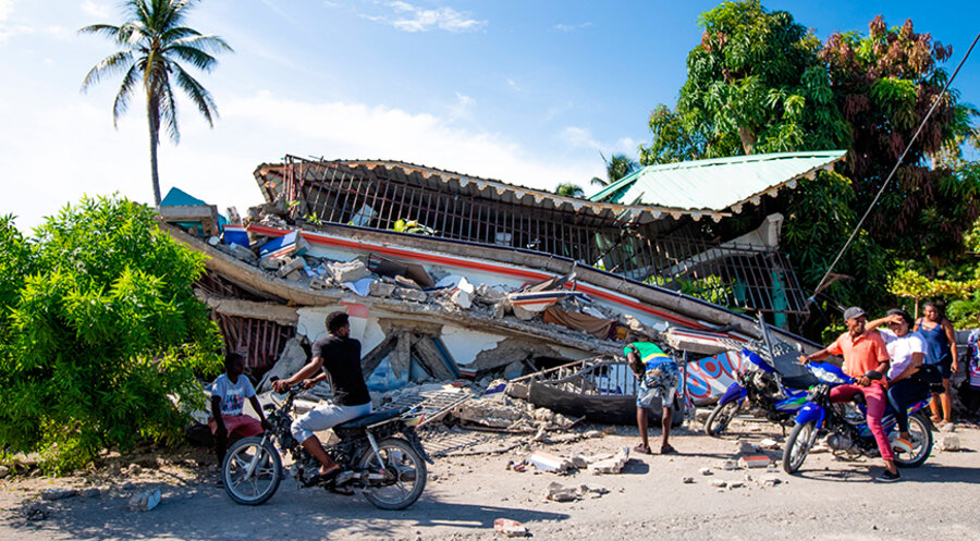 Zahlreiche Gebäude in Haiti stürzten ein, mehr als 200 Menschen kamen ums Leben. Foto: Imago Images