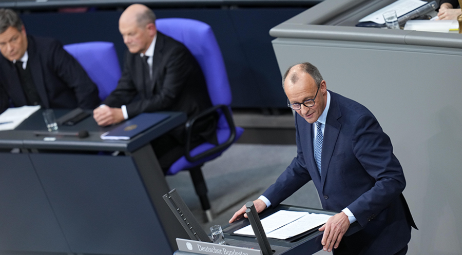 Fordert eine deutliche Verschärfung in der Migrationspolitik: Kanzlerkandidat und CDU-Vorsitzender Friedrich Merz. Foto: picture alliance/Flashpic|Jens Krick