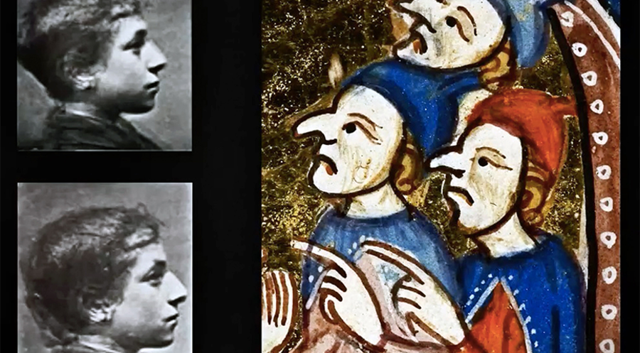 Antisemitische Bildersprache: Fotografien und zeichnerische Darstellungen von Juden. Foto: arte.de