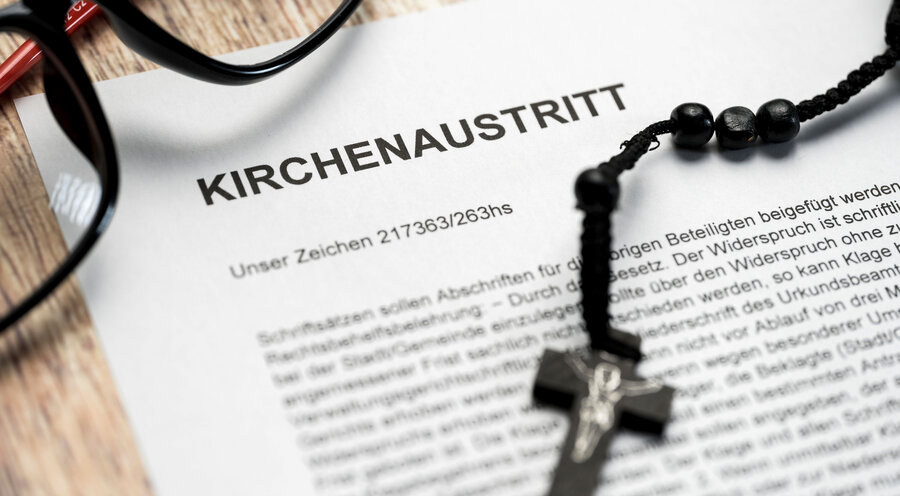 380.000 Menschen sind 2022 aus der evangelischen Landeskirche ausgetreten. Foto: Picture Alliance/Michael Bihlmayer