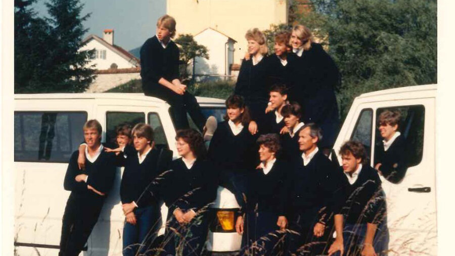 Amerikanische Jugendliche eines Handglockenchores auf Deutschlandtour. Archivfoto: Southern Ohio Synod
