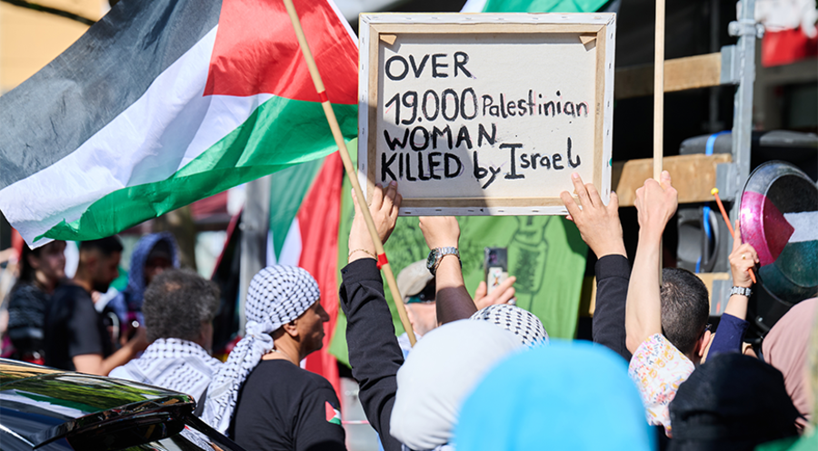 Eine Mitte Juli durchgeführte Anti-Israel Demonstration in Berlin. Foto: picture alliance/dpa/Annette Riedl