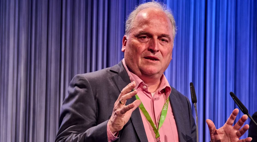 Der Unternehmensberater Stephan Teuber hielt auf dem KCF in Berlin ein Seminar. Foto: IDEA/Florian Boillot