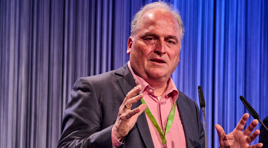 Der Unternehmensberater Stephan Teuber hielt auf dem KCF in Berlin ein Seminar. Foto: IDEA/Florian Boillot