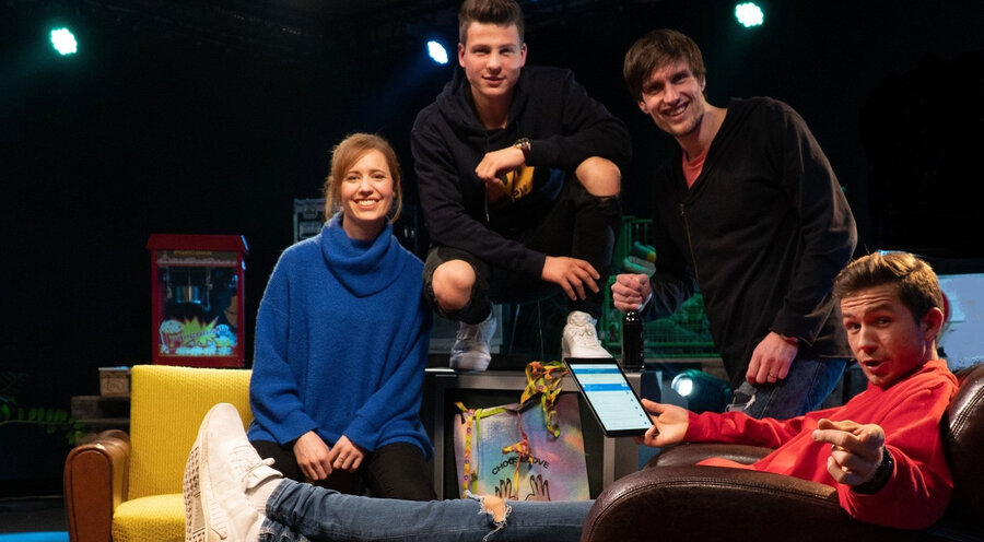 v.l.n.r.: Julia Garschagen, Alexander Oberschelp (O'Bros), Kai Günther und Maximilian Oberschelp (O'Bros). Foto: Ben Bleile
