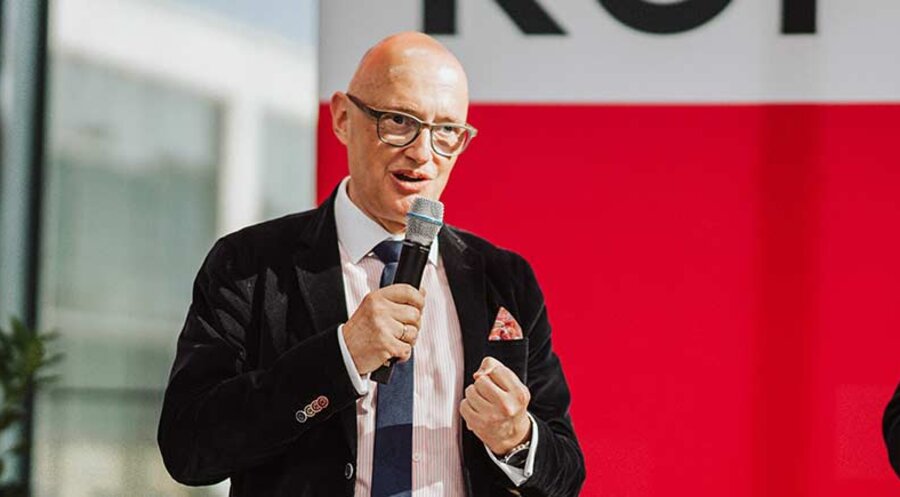 Der Chef des Meinungsforschungsinstituts INSA, Hermann Binkert. Foto: IDEA/Matthias Schmitt
