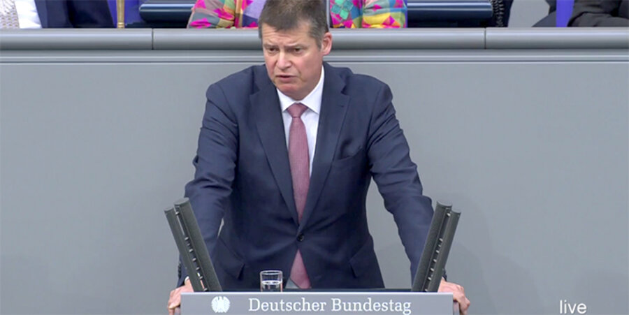 Der CDU-Abgeordnete Axel Müller. Screenshot: bundestag.de