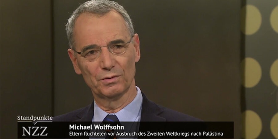 Der deutsch-jüdische Historiker und Publizist Michael Wolffsohn. Screenshot: NZZ Standpunkte