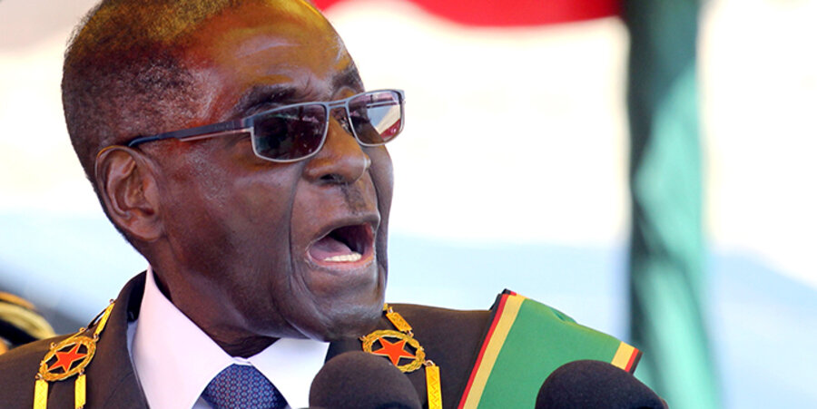 Der marxistische Diktator Simbabwes, Robert Mugabe. Foto: picture-alliance/AP Photo