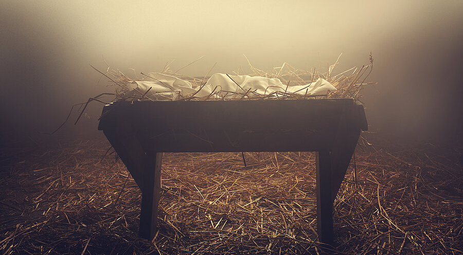 Jesus wurde nach seiner Geburt in eine Futterkrippe gelegt. Symbolfoto: iStock/Bildnachweis:kevron2001