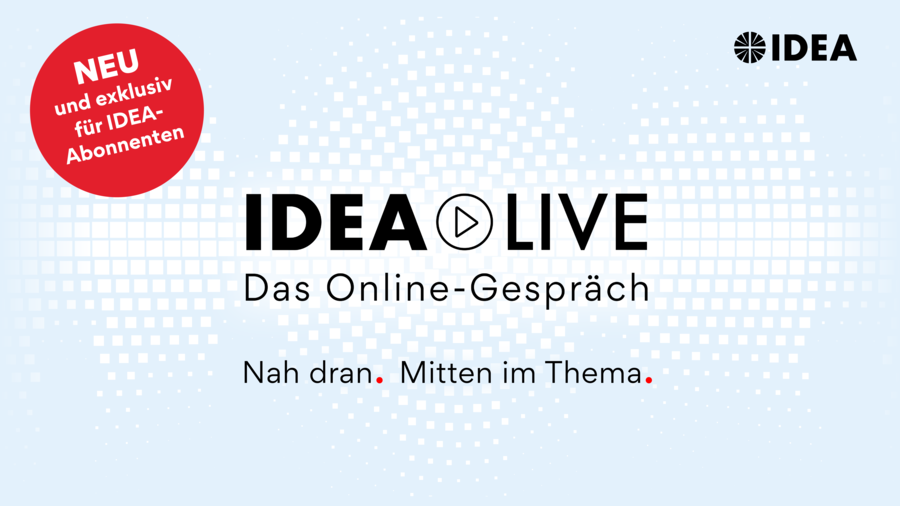 Unter idea.de/live können Sie sich mit Ihren Zugangsdaten anmelden. 