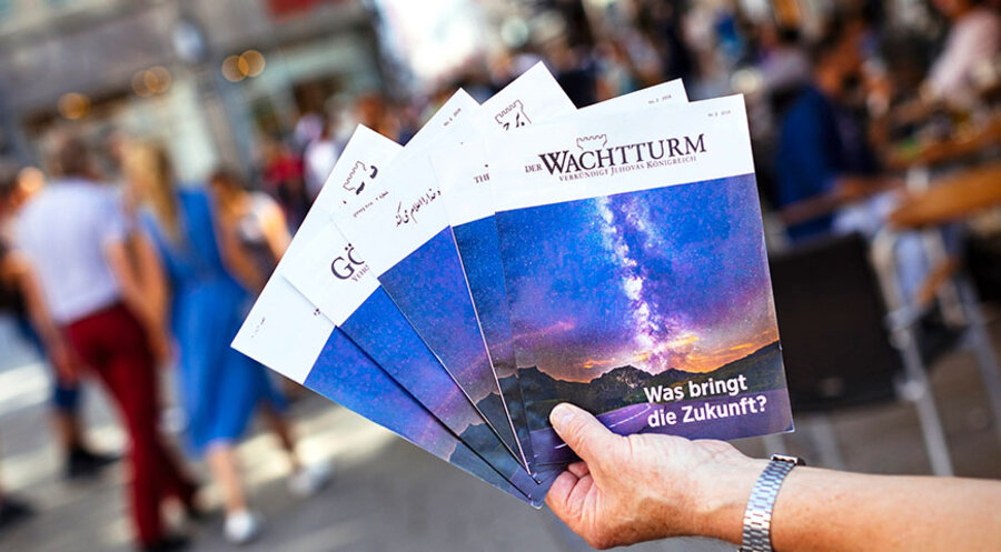In Deutschland zählt die Gemeinschaft der Zeugen Jehovas nach eigenen Angaben über 200.000 Mitglieder. Foto: Picture Alliance/Geisler-Fotopress/Christoph Hardt/Geisler-Fotopress