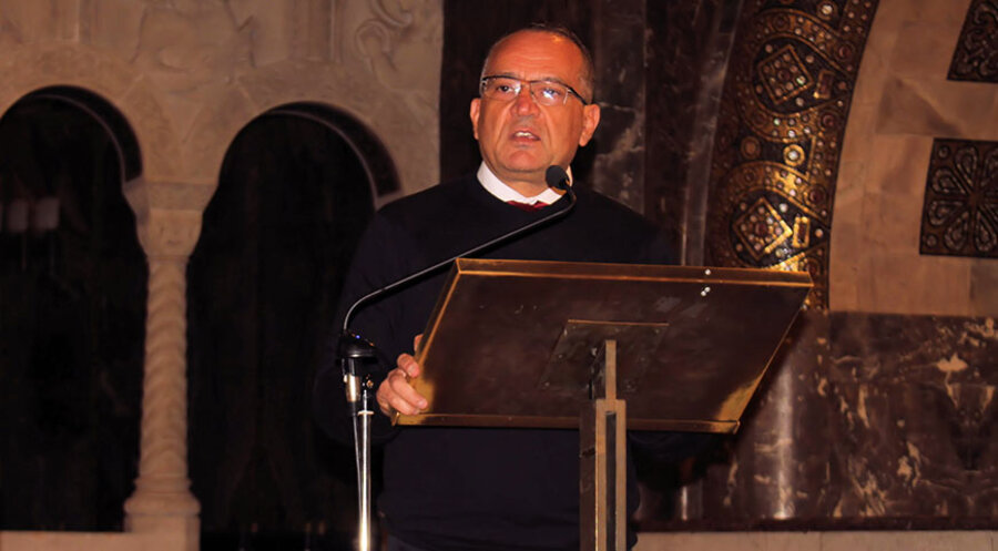 Der libanesische Pfarrer Raffi Messerlian war Hauptreferent des Treffens. Foto: Christlicher Hilfsbund Orient