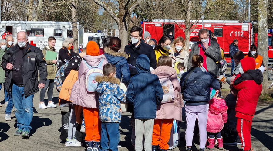 Die Kinder bei der Ankunft in Freiburg. Foto: Evangelische Stadtmission Freiburg