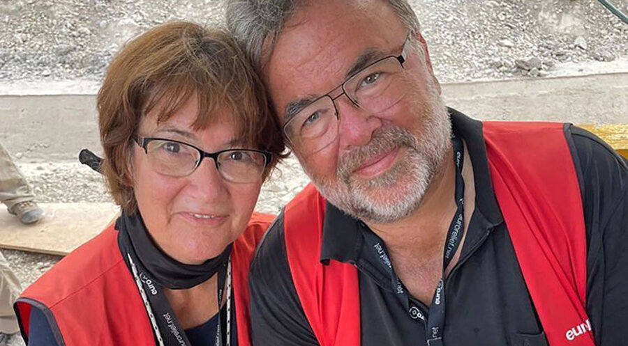 Ekkehart Vetter mit seiner Frau Sabine. Foto: privat