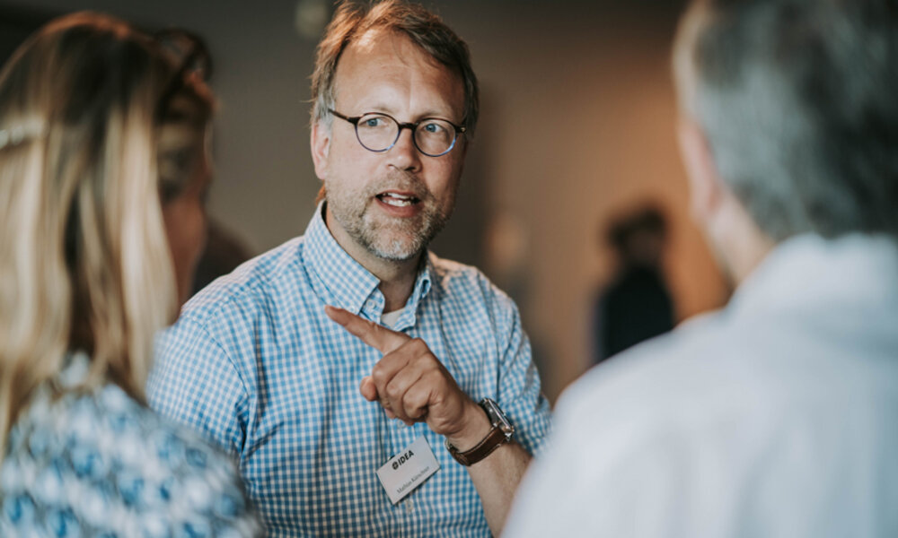 Pfarrer Mathias Kürschner bei der Mitgliederversammlung