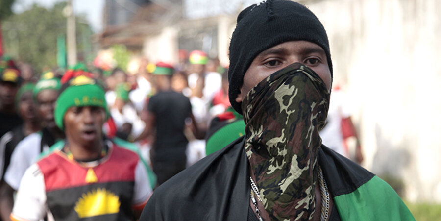 Igbo-Separatisten in Nigeria fordern einen eigenen Staat mit dem Namen Biafra. Foto: picture-alliance/AP Photo