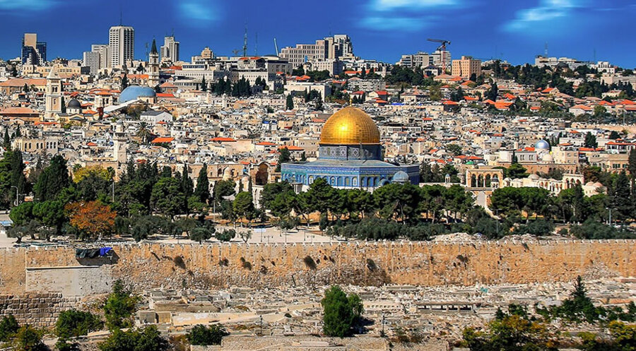 Blick auf Jerusalem mit dem Felsendom. Foto: pixabay.com
