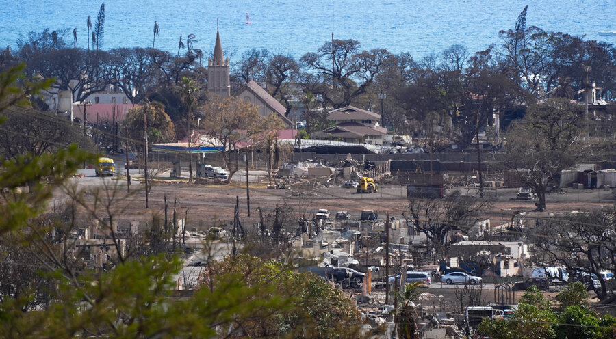 Inmittem der Ruinen: Die Kirche Maria Lanakila steht. Foto: Picture Alliance/Sandy Hooper-USA TODAY