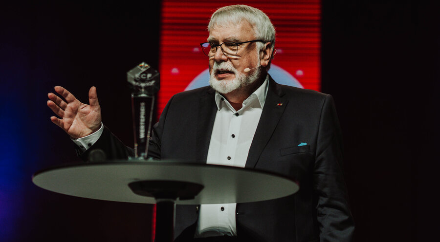 Hans-Martin Stäbler hielt die Laudatio. Foto: IDEA/Mathhias Schmitt