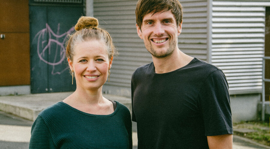 Die Projektleiter von truesory: Julia Garschagen und Kai Günther. Foto: Ben Bleile
