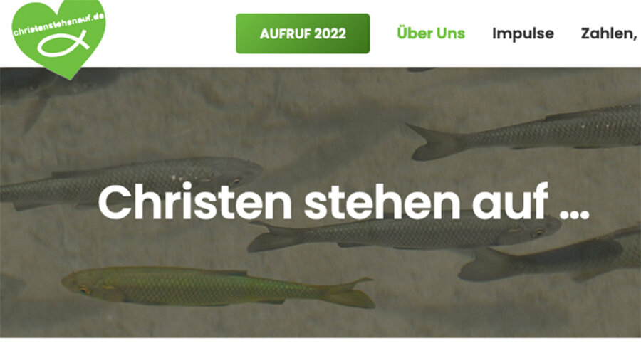 Die die Initiative startete einen entsprechenden Aufruf „An die Kirchen und alle Christenmenschen“ auf ihrer Internetseite. Screenshot: www.christenstehenauf.de