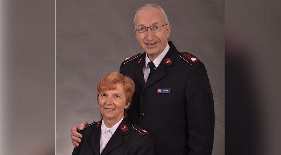 Oberstleutnant Cedric Hills und seine Frau Oberstleutnantin Lyn Hills. Foto: Heilsarmee