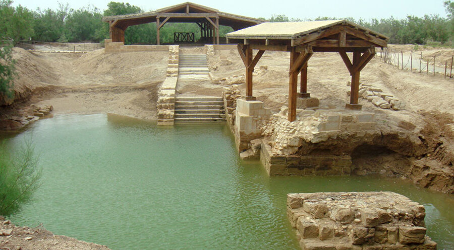 „Al-Maghtas“ in Jordanien gilt als mögliche Taufstelle Jesu. Foto: Wikimedia Commons