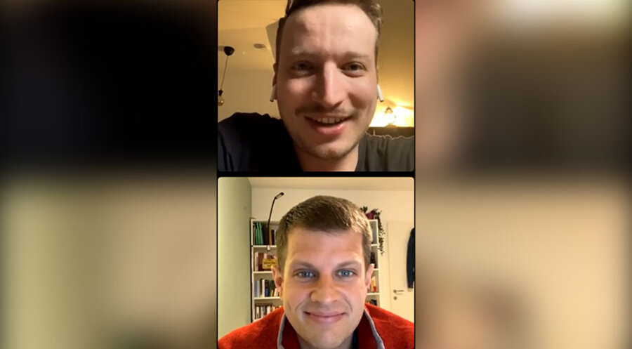 Der Theologe und Gemeindegründer Alexander Reindl war am Donnerstag zu Gast bei den #Stammtischgesprächen auf Instagram. Screenshot: Instagram/ mein.idea