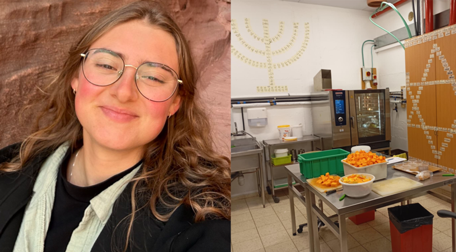 Naemi Konrad macht ein FSJ in Israel und ist hauptsächlich in der Küche tätig. Fotos: privat