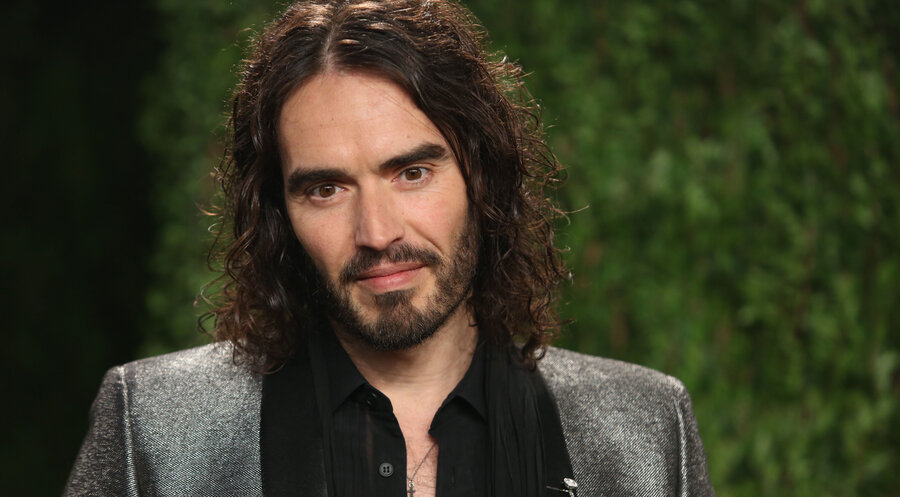 Der britische Komiker und Schauspieler Russell Brand. Foto: picture alliance / abaca | Krista Kennell