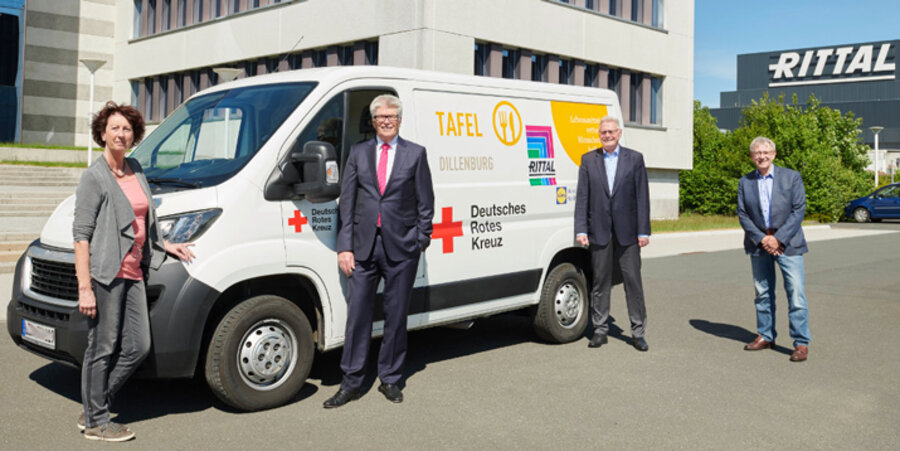 Die Friedhelm Loh Group hatte im Juni bereits 50.000 Euro für den Landesverband der hessischen Tafeln gespendet. Foto: Friedhelm Loh Group 