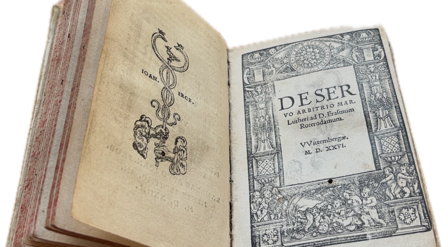 Das Werk war über Jahrhunderte hinter einer Schrift von Erasmus verborgen. Foto: Manfred Diehl / Pfarrarchiv Ehrenbreitstein