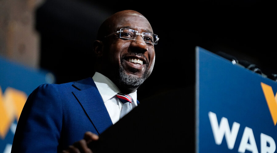 Der demokratischen Amtsinhaber Raphael Warnock. Foto: Picture Alliance/Brynn Anderson