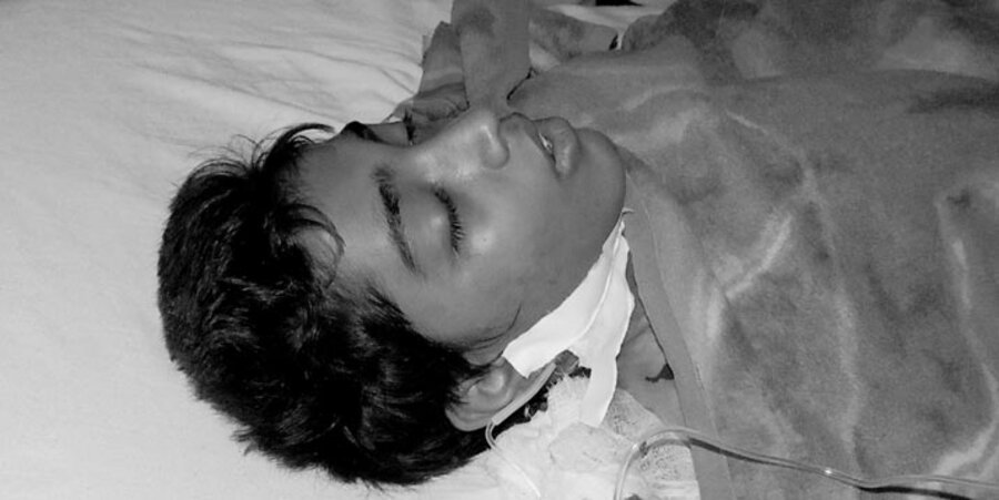 Muslime übergossen den 14-Jährigen Christen Nuaman mit Benzin und steckten ihn an. Foto: Global Christian Voice