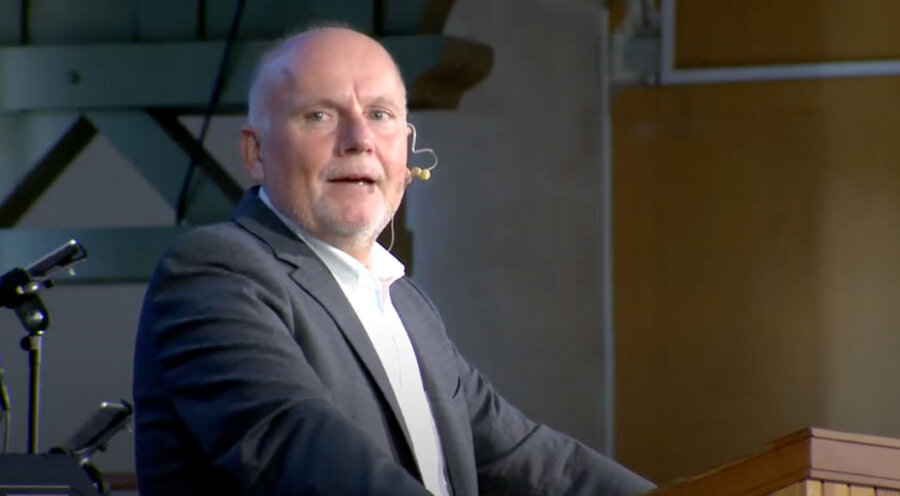 Heinrich Derksen sprach am Abschlusstag der 126. Jahreskonferenz. Screenshot: YouTube/Allianzkonferenz Bad Blankenburg 