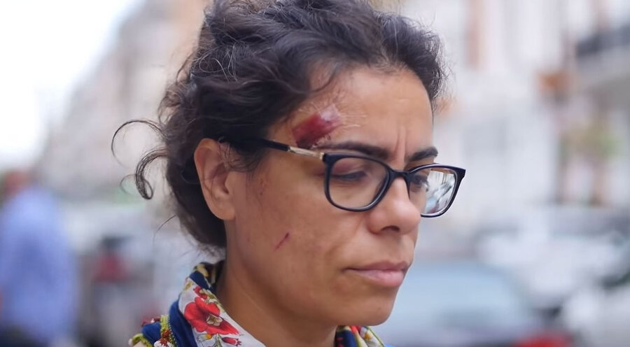 Hatun Tash am Straßenrand. Screenshot: YouTube/Christian Concern 