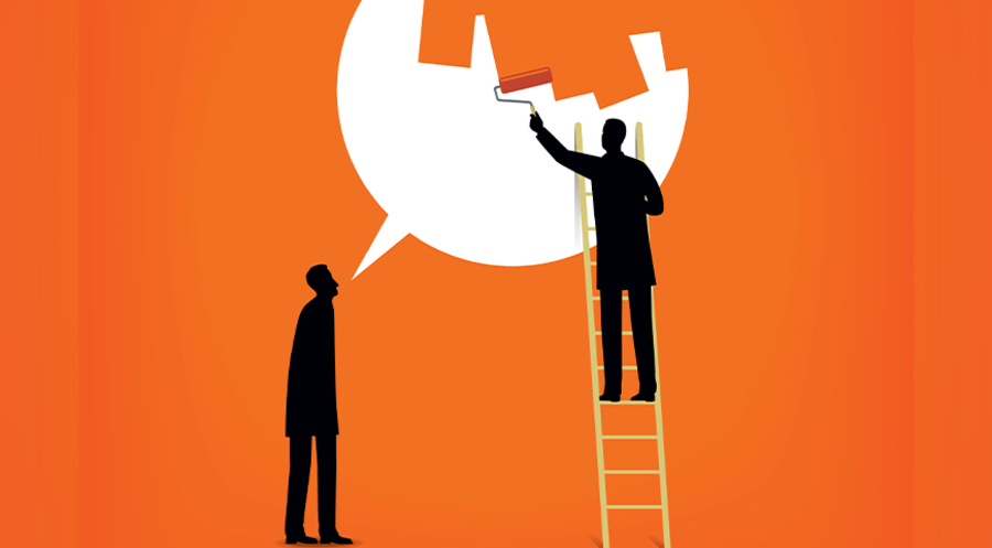 „Bei vielen Bürgern, Medien und Politikern ist das Bewusstsein dafür verloren gegangen, dass in der freiheitlichen Demokratie auch Zuspitzungen und scharfe Worte erlaubt sind.“ Illustration: iStock/Dane_Mark