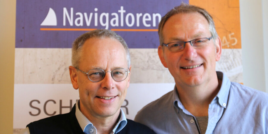 Der Physiker Daniel Ackers (rechts) folgt auf den Theologen Wolf Christian Jaeschke. Foto: PR